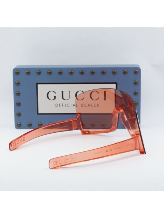 Gucci GG1631S 001 Shield Sunglasses - Red main image 4